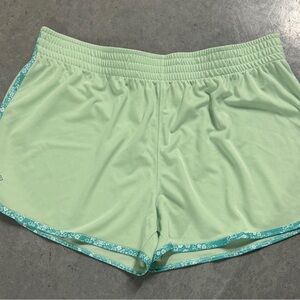 ZELOS Light Green Women's Athletic Shorts